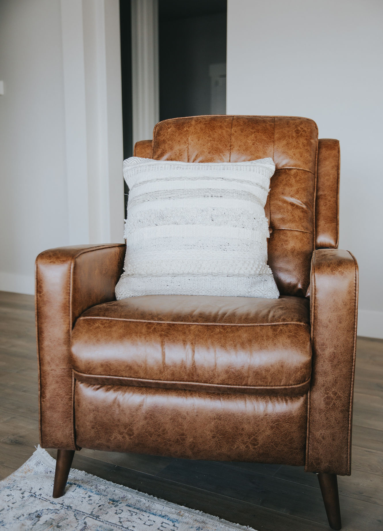Leather armchair